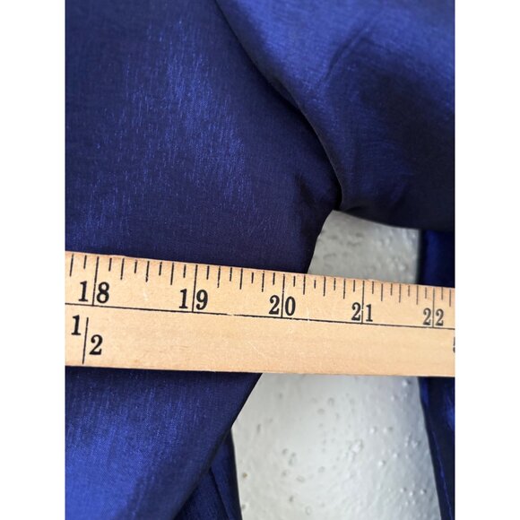 Nicolette Womens Formal Midnight Blue Satin Finish  Jacket 16W - Picture 12 of 16